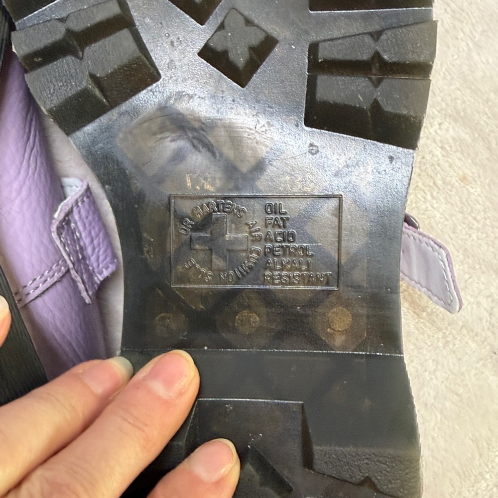 Dr. Martens Lilac Mary Jane Platform Shoes - Picture 10 of 10